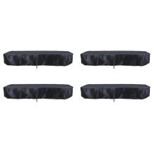 4pcs 8Ft Billiard Pool Table Cover with Drawstring Durable Waterproof Table Cover for Rectangle Table, Black