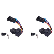 2X Outboard Ignition Key Kit 893353A03 Replacement Parts Fit for DTS Boat Accessory