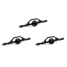 3X Asse Posteriore Completo In Metallo per 1/10 RC Crawler YotaII Yota 2Generazione D90 2Generazione Accessori RC Nero
