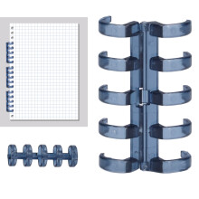 Blue 20Segmented Binding Rings 11mm Hold 60 Sheets Office Supplies Pack