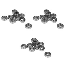 30Pcs Miniature Rubber Sealed Metal Shielded Metric Radial Bearing, MR126 ZZ 6 x 12 x 4MM
