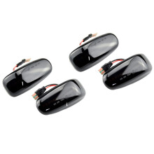 4x Car LED Dynamic Side Signal Lamp Light Turn Lamp for - W210 W202 W208 R170 Vito W638 Black