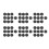 60 Pcs Round Plastic Computer Desk Cable Grommet Hole Cover 50mm Black 1