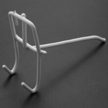 40 Pcs 3.9Inch Long White Metal Store Grid Wall Bracket Display Hooks