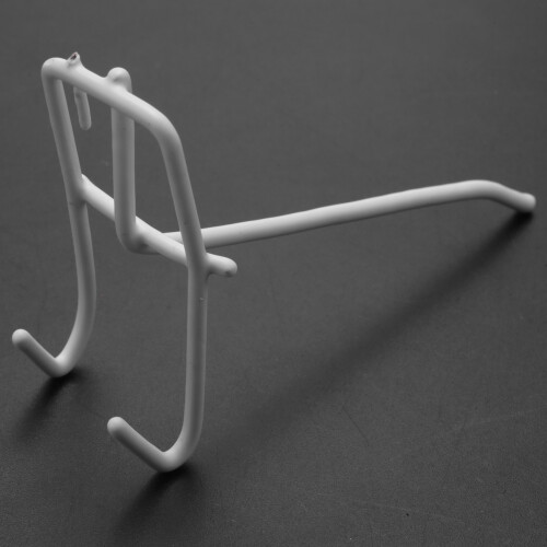 40 Pcs 3.9Inch Long White Metal Store Grid Wall Bracket Display Hooks