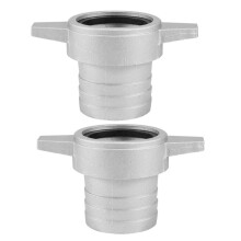 2X Raccords de Pompes à Eau Clé de Connexion de Tuyau en Aluminium de 2 Pouces ûrJoint en Caoutchouc Raccord de Tuyau de Connecteur de Pompe