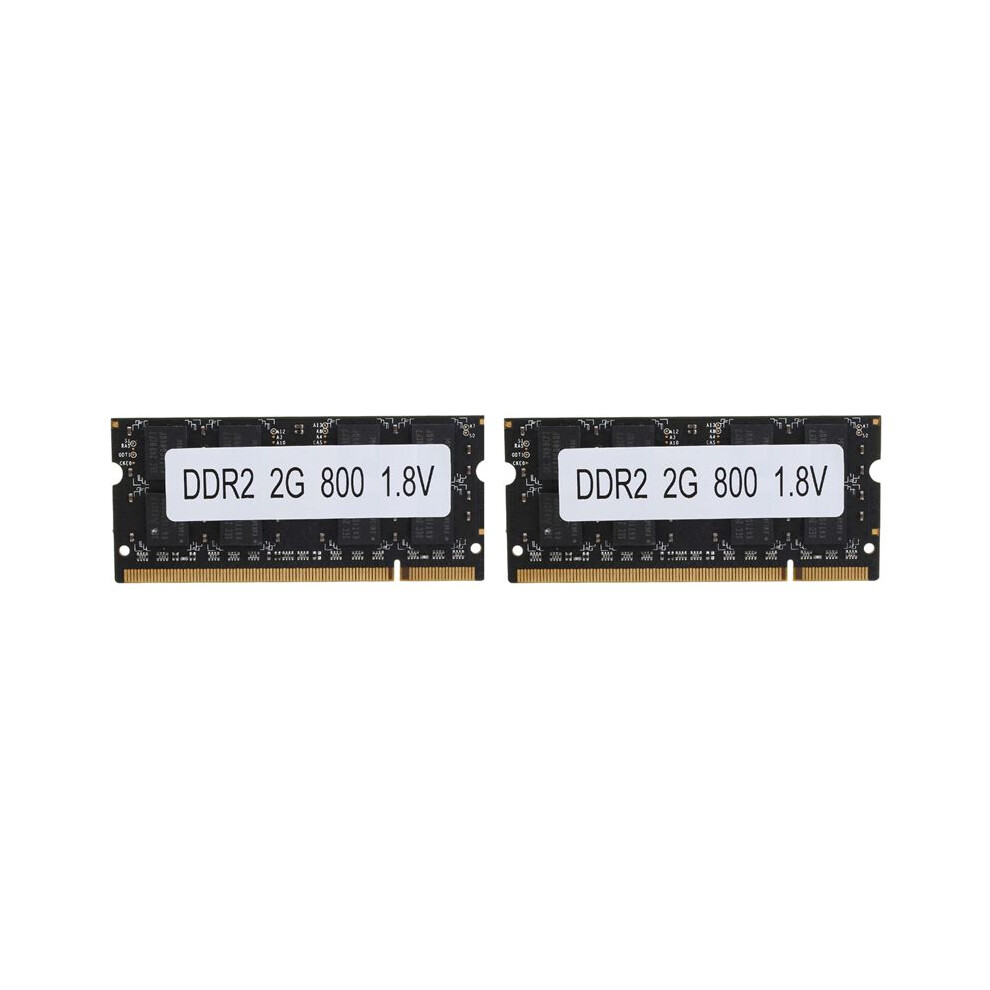 Photos - RAM Jojomino 2X DDR2 2GB Laptop  800Mhz PC2 6400 SODIMM 1.8V 200 Pins for Laptop Memory 