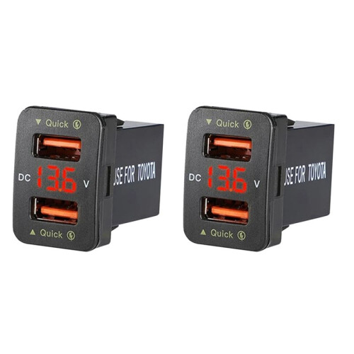 2X Chargeur de Voiture Rapide 36W QC3.0 Double Chargeur Rapide USB pour