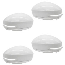 4X Car Exterior Rearview Door Mirror Cover for FIT JAZZ GK5 2014-2019 CITY GM6 Side Mirror Housing with Lamp