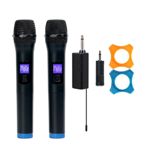 Multifunctional Wireless Microphone Cordless Handheld Mic LCD Display Microphone