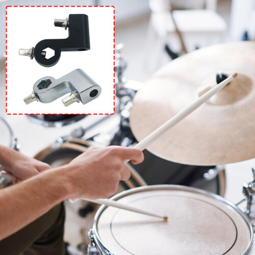Drum Pedal Beater Halter Clip ConnectorRobuste Hardware-Silber 2