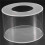 2Pc Round Acrylic Cake Display Board Cake  Smoother Scraper Cake Tray DIY Round Decor Cake Refillable Board(A) 4