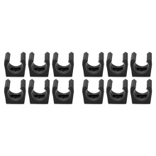 Pool Cue Clamp, Set of 12 Plastic Billiard Single Stand Rod Storage Accessories