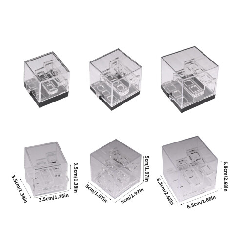 Three Tier Acrylic Gemstone Storage Box with Clear Tiered Display for Retail and Educational Use 2