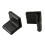 Rubber L Shaped Angle Iron Foot Pads Covers 50 Pcs Black 2