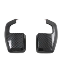 Car Carbon Rear View Rearview Side Glass Mirror Cover Trim Side Mirror Caps for  Transit 2017 Tourneo Custom 2016