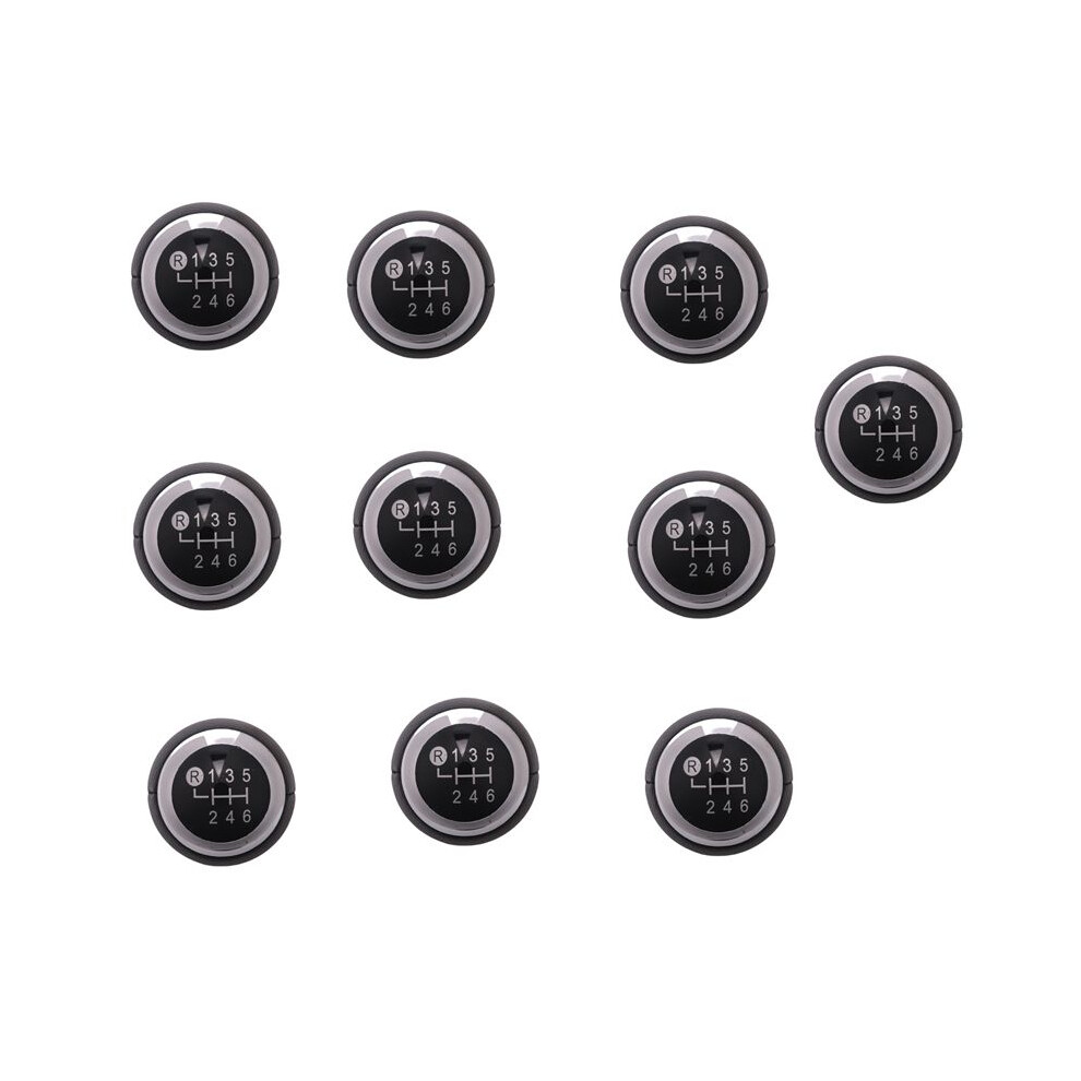10X Car 6 Speed Abs Plastic Mt Gear Shift Knob For 1.8Mt 2007-2013 / Rav4 Avensis Yaris D4d 6033588858934