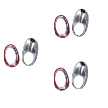 6X pour Cr-V Crv 2007 2008 2009 Pare-Chocs Avant Antibrouillard Garniture Jante Jante Cache-Bouchon Car Styling Autocollant Réfléchissant Kit