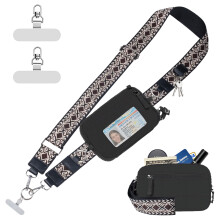 Waterproof Running Waist Pack Adjustable Belt Men-black red