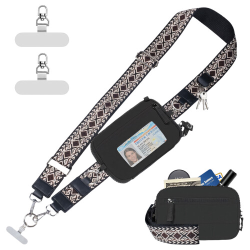 Waterproof Running Waist Pack Adjustable Belt Men-black red