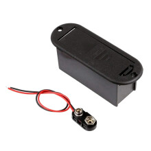 ABS Plastic 9V Battery Box Design for Guitar Electronics Push
