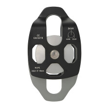 Double Pulley System for Childrens Ziplines Climbing-Black