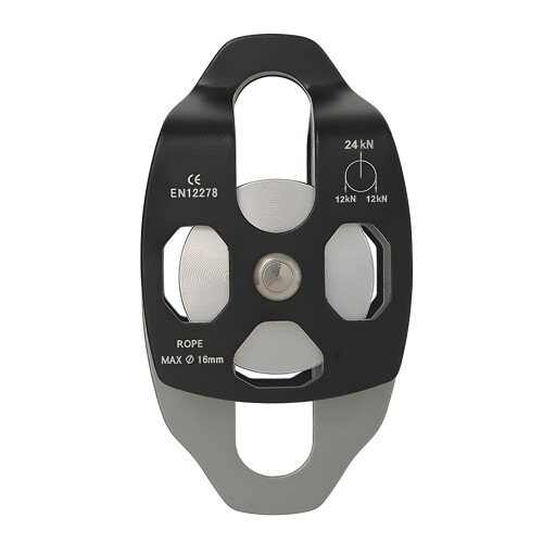 Double Pulley System for Childrens Ziplines Climbing-Black