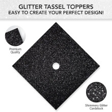 10 PCS Glitter Cardstock Premium Construction-Paper for Graduation Caps Decorations