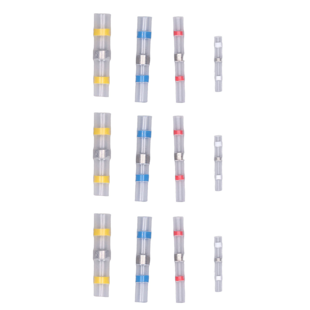 100Pcs Butt Connectors Heat Shrink Waterproof