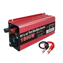 1600W Pure Sine Wave Inverter 12V to 220V Power Converter for Car Solar RV Off Grid Use