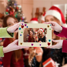 20er-Pack Unlackierte Holz-Bilderrahmen für 6-Zoll-Fotos, Stehendes Postkarten-Bilderrahmen-Set, DIY-Andenken-Set