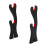 4X 2 Tier Katana Samurai Sword Holder Black Bracket Hanger Red Cotton Display Stand 2