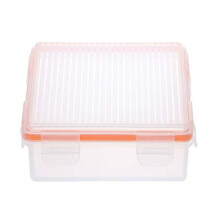 XYUANG 18650 Battery Storage Case Clear Hard Plastic Box for 4x 18650 Batteries Snap Lock