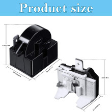 6X QP2-4.7 PTC Relay 1 Pin Refrigerator Relay and 6750C-0005P Refrigerator Overload Protector