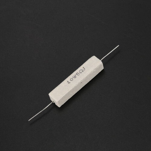 10Pcs Wirewound Ceramic Cement Resistor 5 Ohm 10W Watt 5%