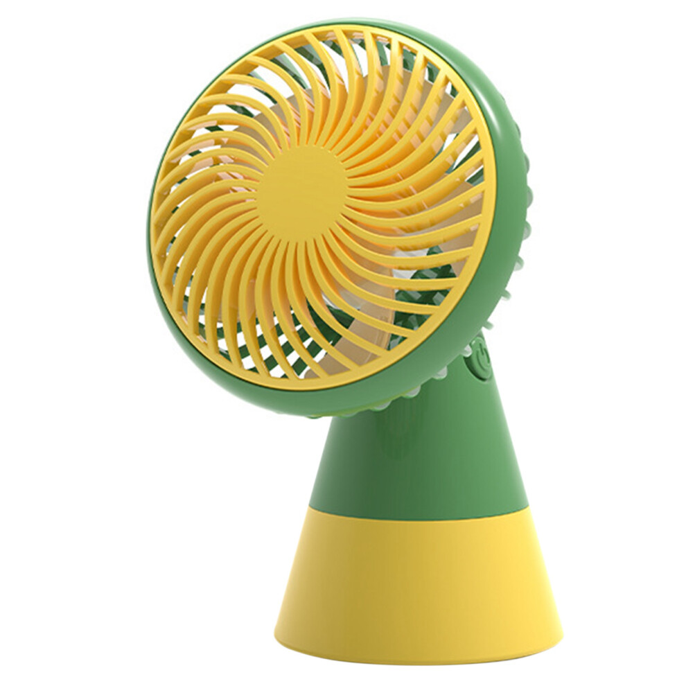 Sothing Desktop Fan Rainforest Version Fan Rechargeable Handheld Super Wind Silent Fan Cooler For Home Yellow 4713068684605