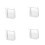 4Pcs Wall-Mounted Transparent Storage Rack Multi-Function Rack Stationery Finishing Shelf Remote Control Storage Box 1