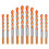 Tile Drill Bit Set 10 Pcs Flow Drill Bit Triangle Drill Bit Triangle Alloy Hole Saw Twist Drill Bit 6/8/10/12 mm 1