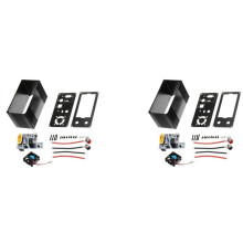 2X Aluminum Alloy Multiple Interfaces DIY Shell Kit for XYH3606 CNC  Buck Boost Converter, Case And Driver