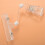 2X 6.5Inch Height Transparent Plastic Double Clips Adjustable  Sign Card Display Holder 8