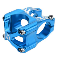 Potenza per manubrio 35 mm distanza tra i centri blu alluminio CNC