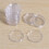 60 Pcs Small Round Transparent Plastic Coin Capsules Box 33mm 8