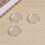 60 Pcs Small Round Transparent Plastic Coin Capsules Box 33mm 9