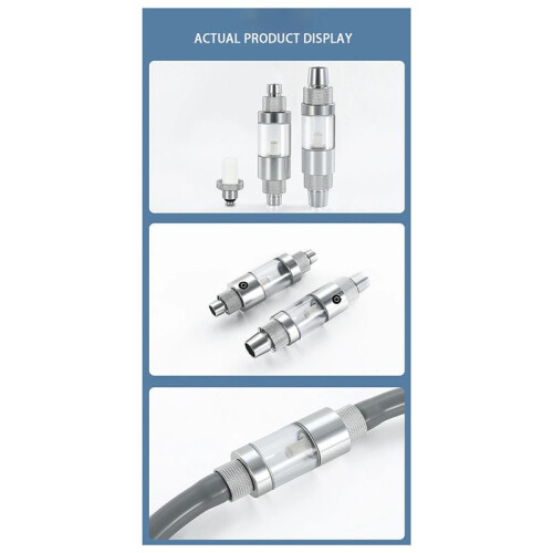 Aquarium CO2 Diffuser Observable Quick Insertion Anti Reflux Fish Tank CO2 Nebulizer Diffuser 12mm 1
