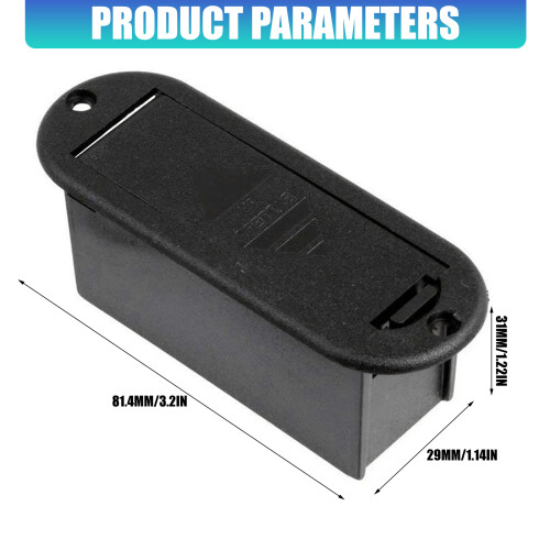 ABS Plastic 9V Battery Holder For Guitar Active Electronics 2