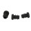 60 Pcs Plastic 12mm Pipe End Blanking Caps Bung Tube Insert Plug Round Black 3