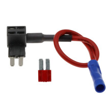 AddACircuit Fuse Tap Adapter Micro2 12V with 10A Blade Fuse for Car Fuse Box Heat Resistant 220C