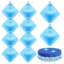 Rhombus Pool Cover Weight Bag Waterproof PVC UV Resistant Blue Above Ground Pool Accessory