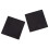 100mm x 100mm Plastic Ribbed Square End Caps Cover Tube Inserts 6 Pcs 3