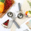 4Pcs 4oz Release Cookie Scoops Ice Cream Scooper with Trigger Release Portion Scoop Stainless Steel for Portion Control 6